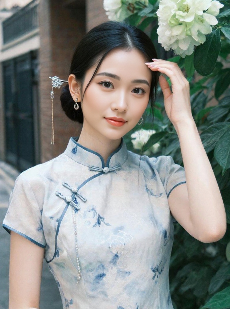 Mehndi Hairstyles try-on result | AI Hairstyle Changer