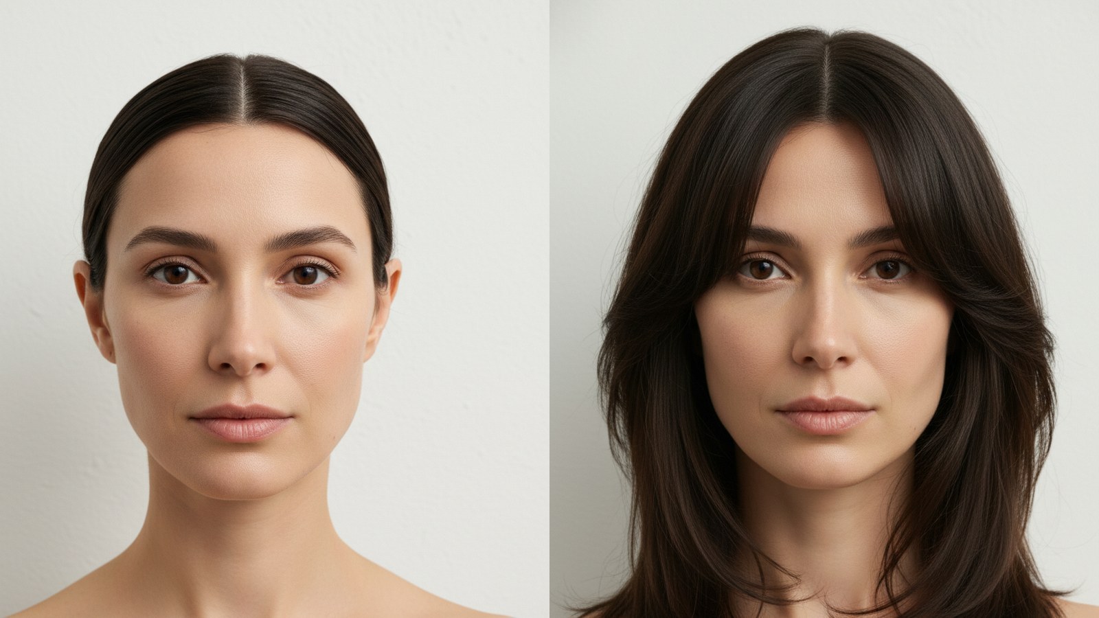 Diamond Face Hairstyles (Styles That Highlight Cheekbones) (Before and After)