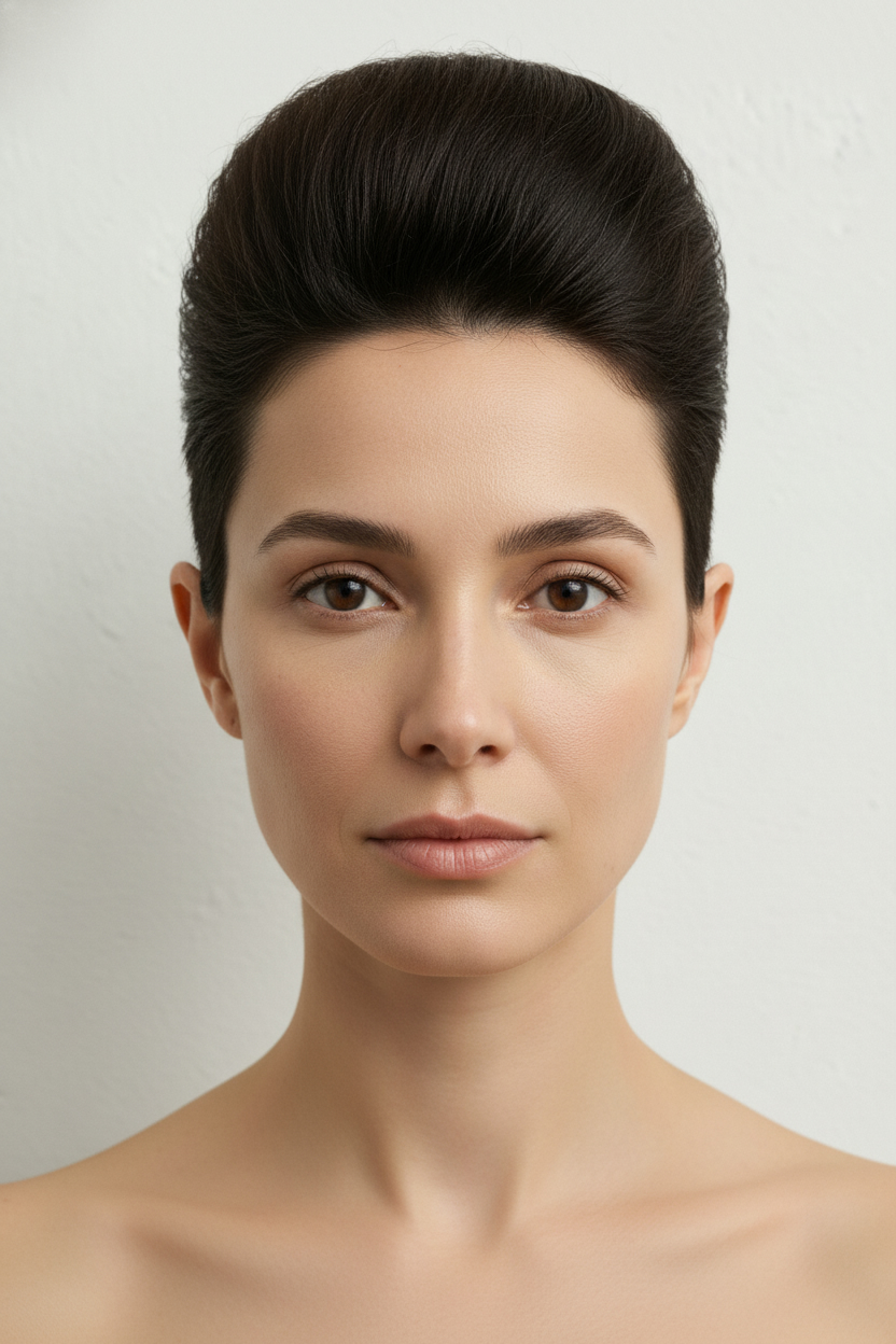 Pompadour - Diamond Face Hairstyles (Styles That Highlight Cheekbones)