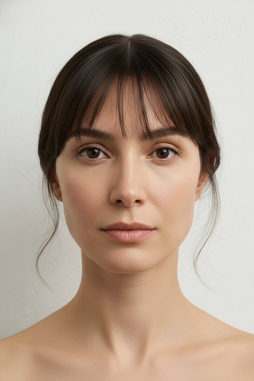 See-through Bangs - Diamond Face Hairstyles (Styles That Highlight Cheekbones)