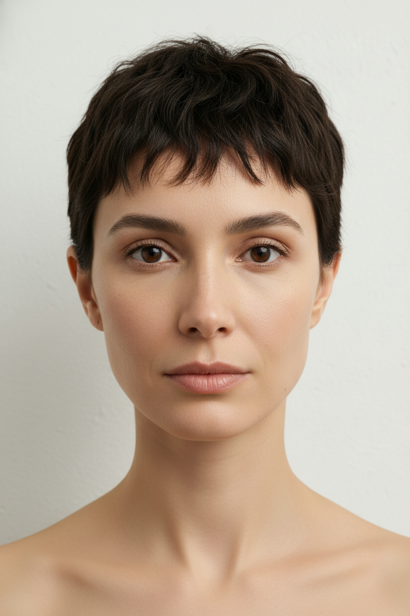 Textured Crop - Diamond Face Hairstyles (Styles That Highlight Cheekbones)