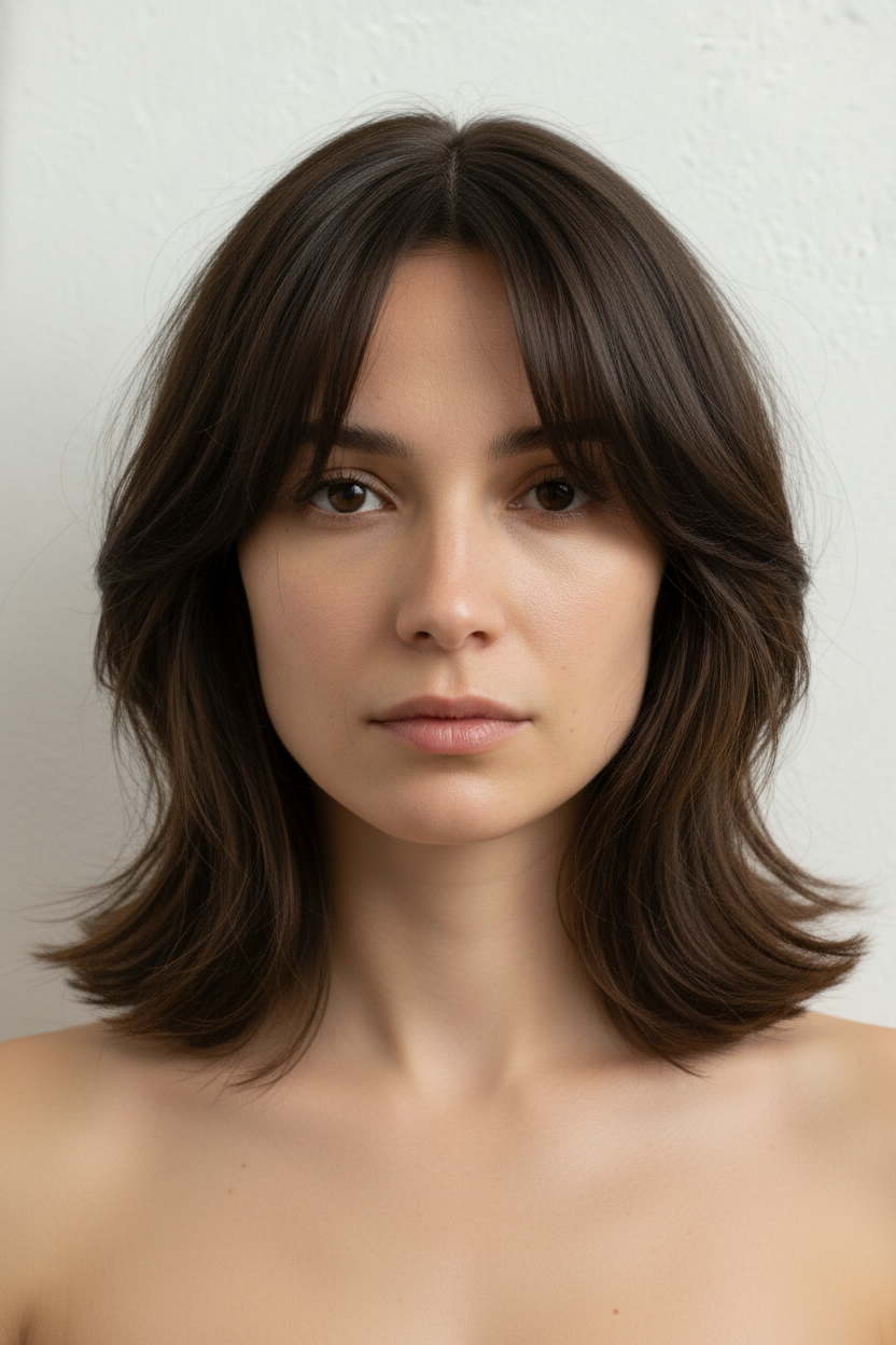 Butterfly Haircut - Heart Face Hairstyles (Balance a Wider Forehead and Narrower Chin)
