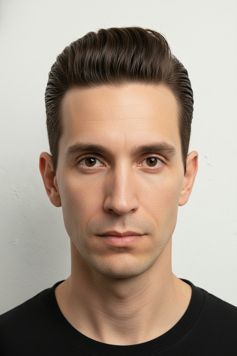 Pompadour - Hairstyles for Oblong Face Shape (Men) (Cuts to Try On)