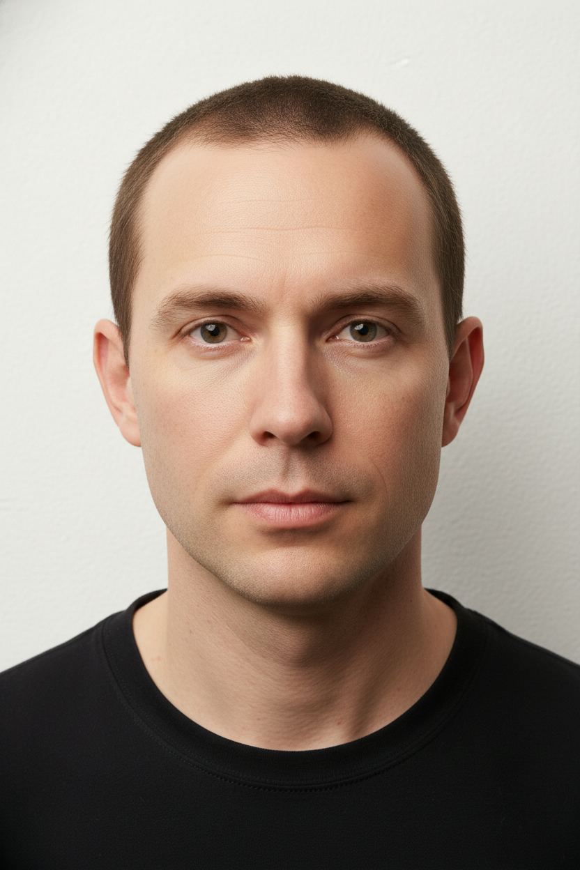 Buzz Cut - Hairstyles for Men with an Oval Face Shape (Try On Top Picks)