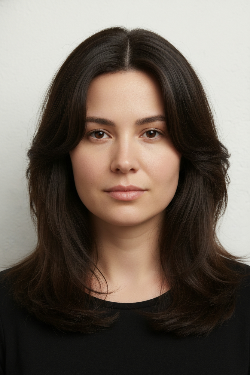 Blowout Layers - Best Hairstyles for Round Faces (Most Flattering Cuts to Try On)