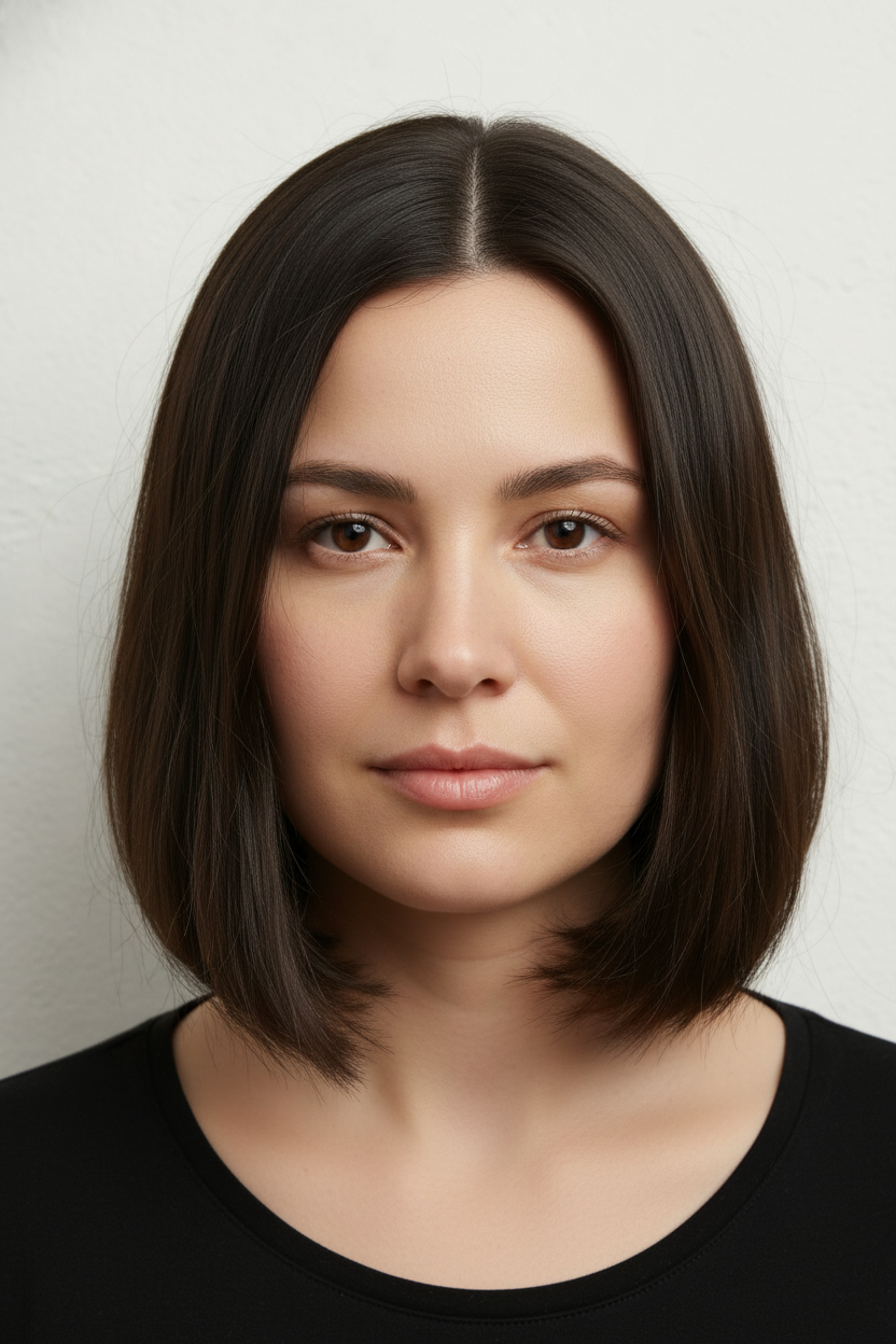 Lob Cut (Long Bob) - Best Hairstyles for Round Faces (Most Flattering Cuts to Try On)