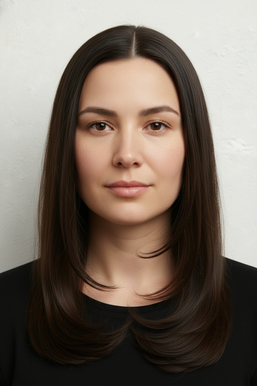 Long Layered Hair - Best Hairstyles for Round Faces (Most Flattering Cuts to Try On)