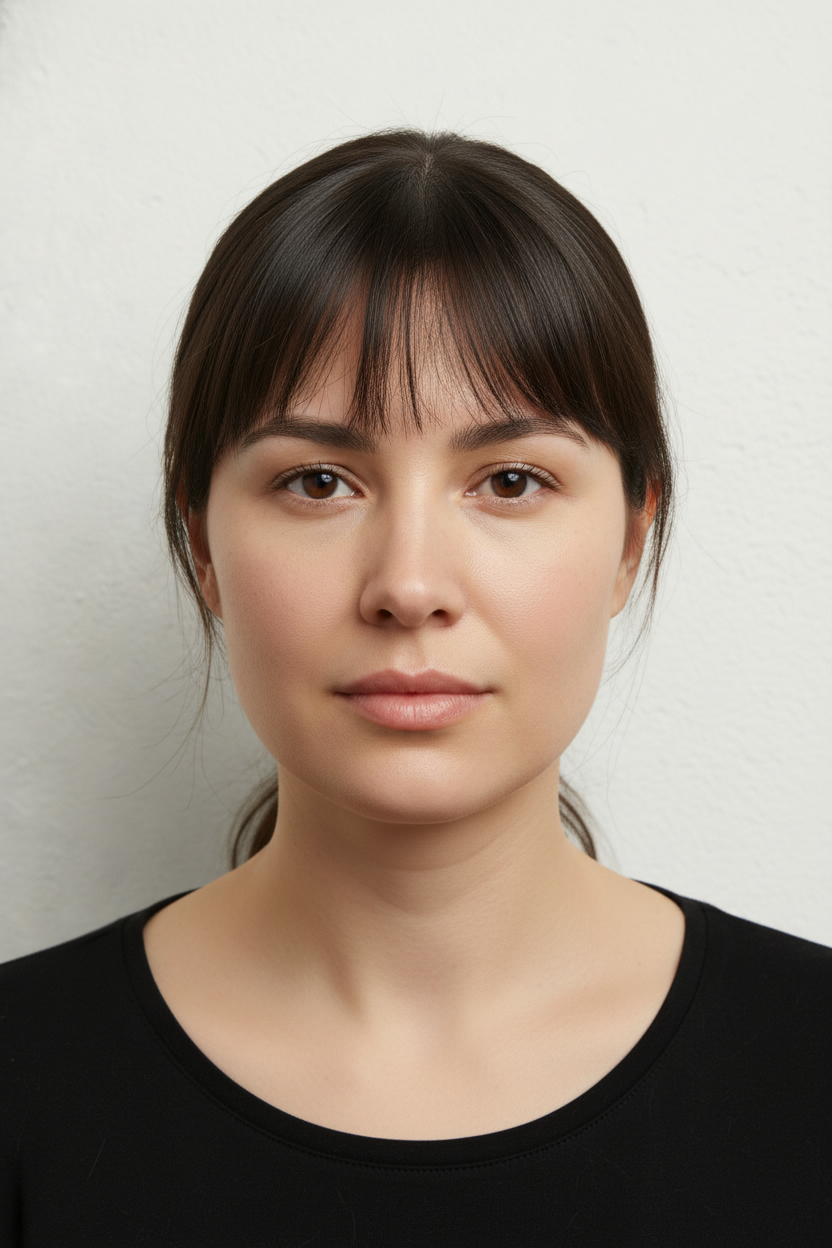 See-through Bangs - Best Hairstyles for Round Faces (Most Flattering Cuts to Try On)