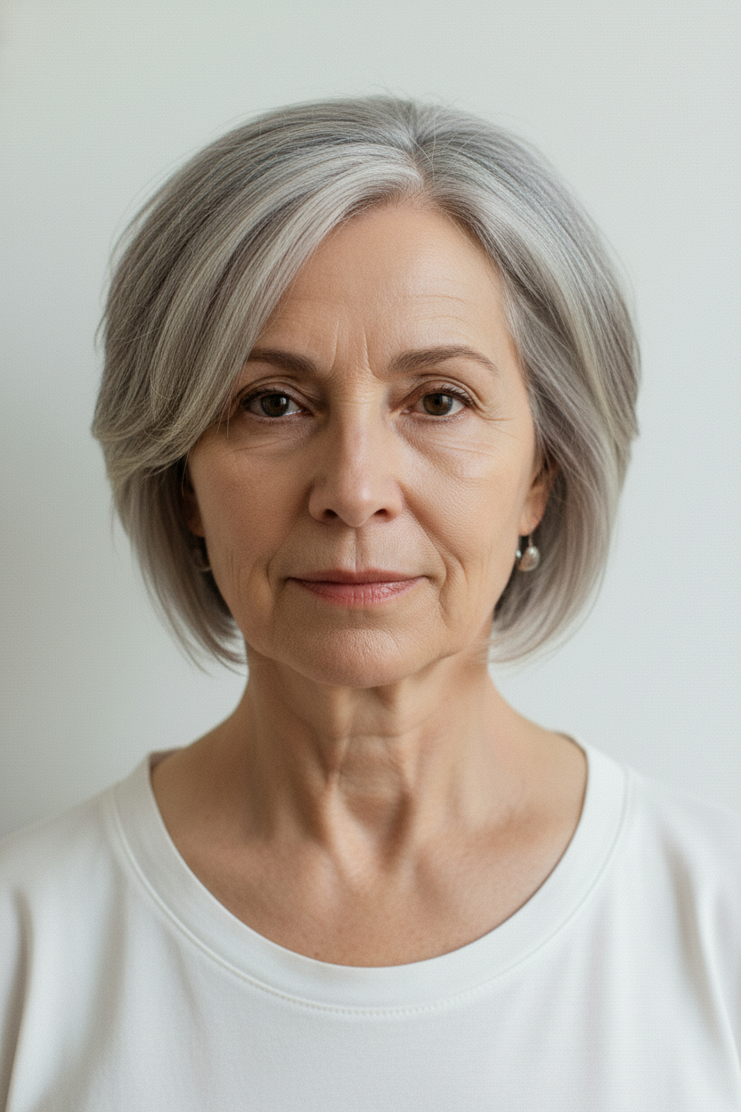 Inverted Bob - Short Hairstyles for Women Over 60 (Bobs, Pixies & Easy Cuts to Try On)