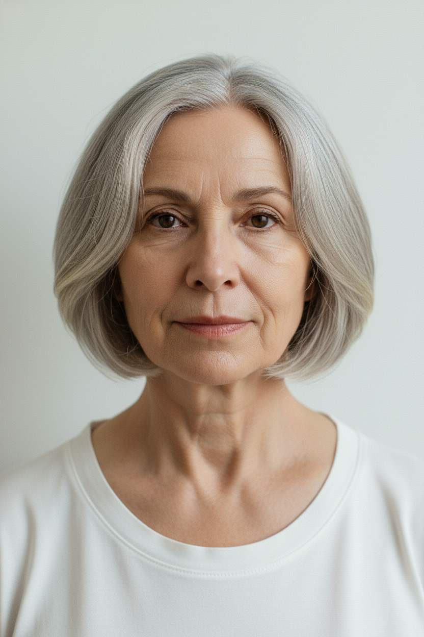 Italian Bob - Short Hairstyles for Women Over 60 (Bobs, Pixies & Easy Cuts to Try On)