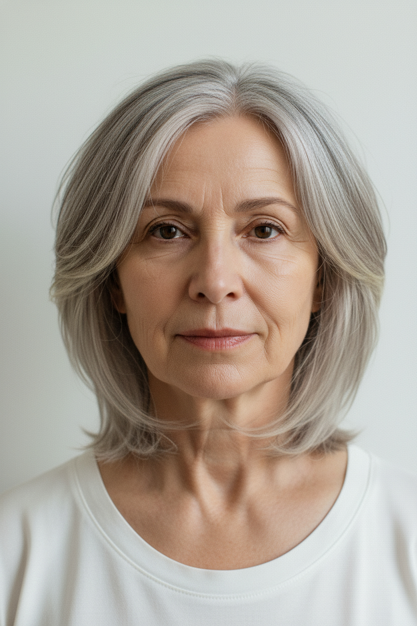 Layered Lob - Short Hairstyles for Women Over 60 (Bobs, Pixies & Easy Cuts to Try On)