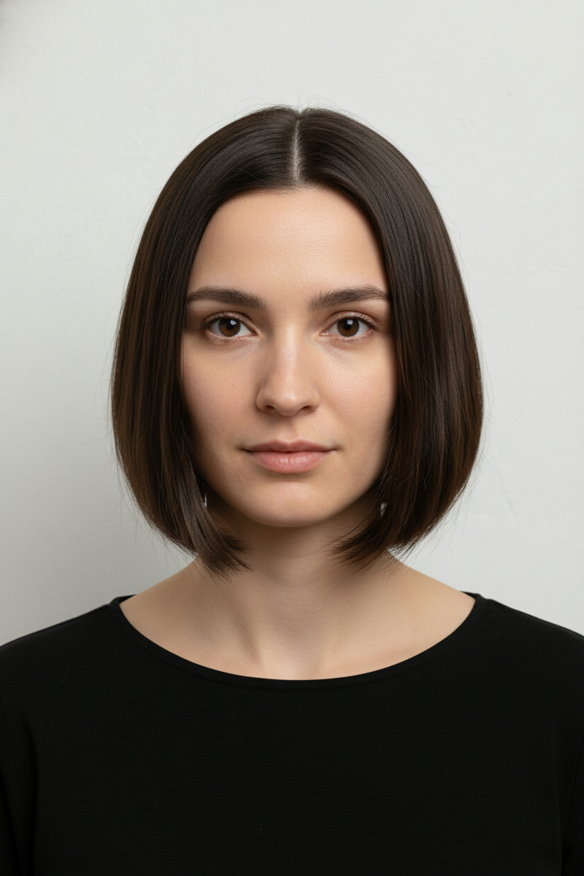 A-line Bob - Square Face Hairstyles (Cuts That Balance Strong Angles)