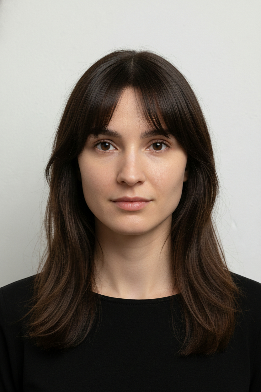 Curtain Bangs - Square Face Hairstyles (Cuts That Balance Strong Angles)