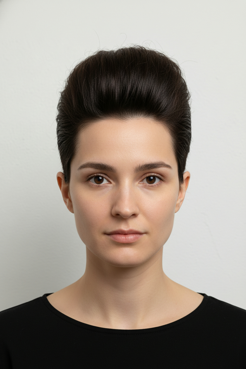 Pompadour - Square Face Hairstyles (Cuts That Balance Strong Angles)