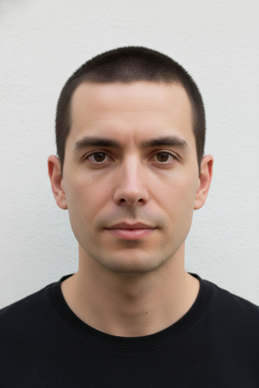 Buzz Cut - Hairstyles for Men with Straight Hair (Best Cuts to Try On)