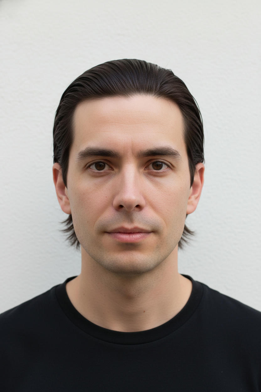 Slick Back - Hairstyles for Men with Straight Hair (Best Cuts to Try On)