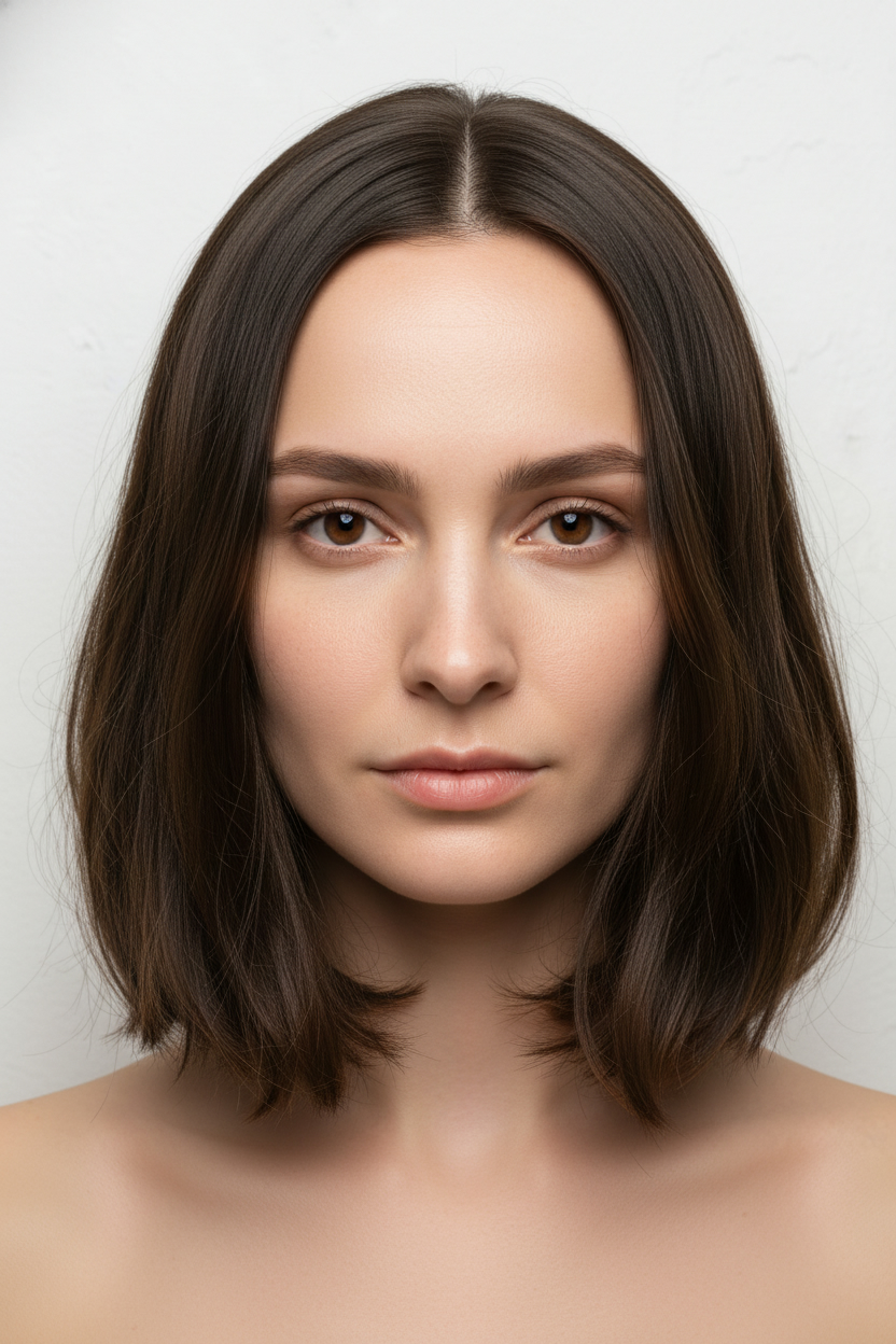 Lob Cut (Long Bob) - Hairstyles for Tall Foreheads (Bangs, Fringe & Balancing Cuts)