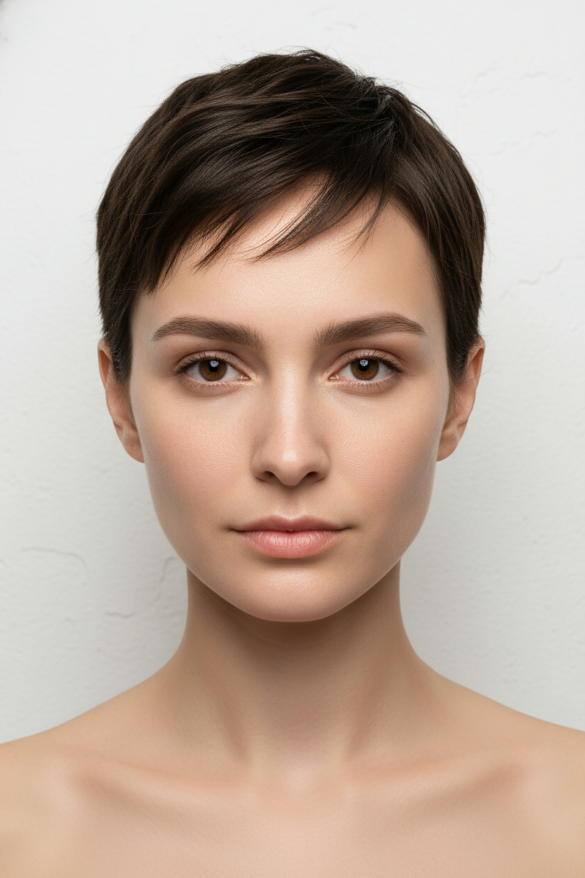 Pixie Cut - Hairstyles for Tall Foreheads (Bangs, Fringe & Balancing Cuts)