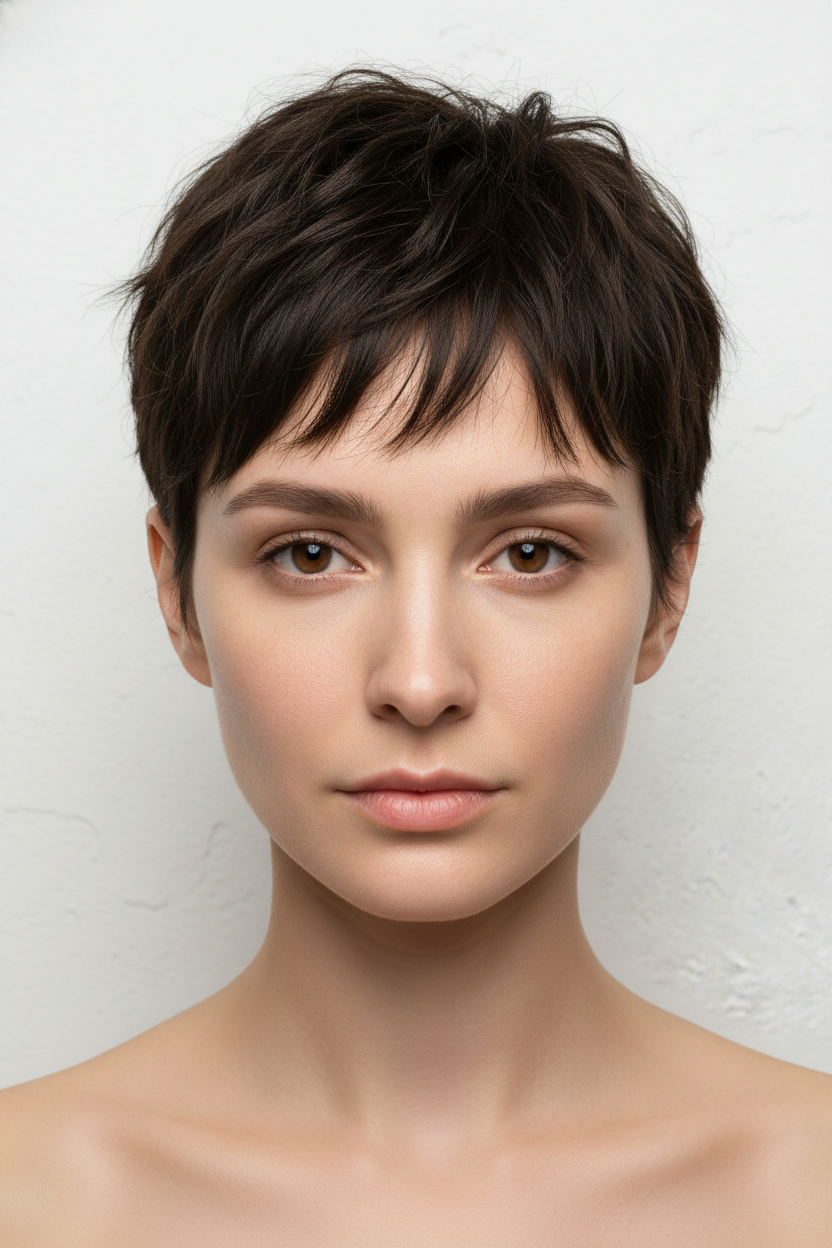 Textured Crop - Hairstyles for Tall Foreheads (Bangs, Fringe & Balancing Cuts)