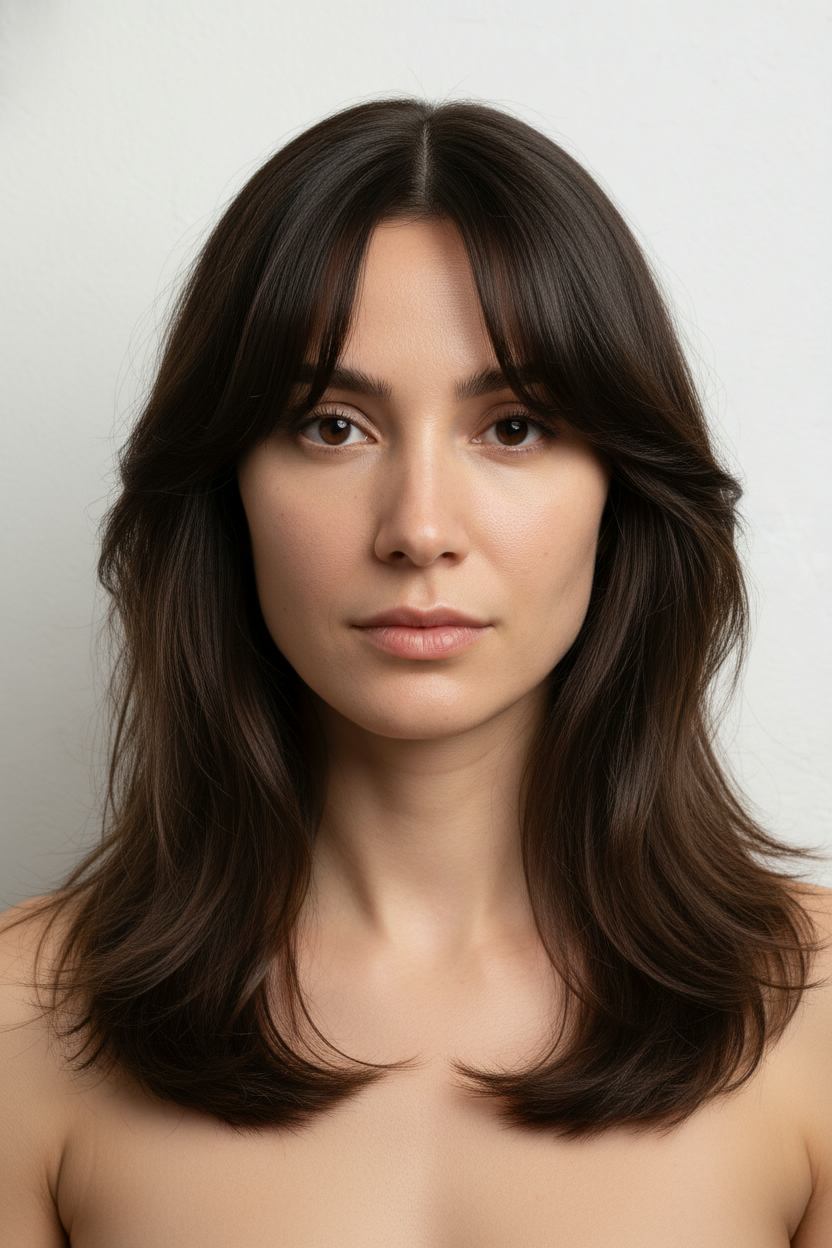 Butterfly Haircut - Triangle Face Hairstyles (Balance a Wider Jawline)