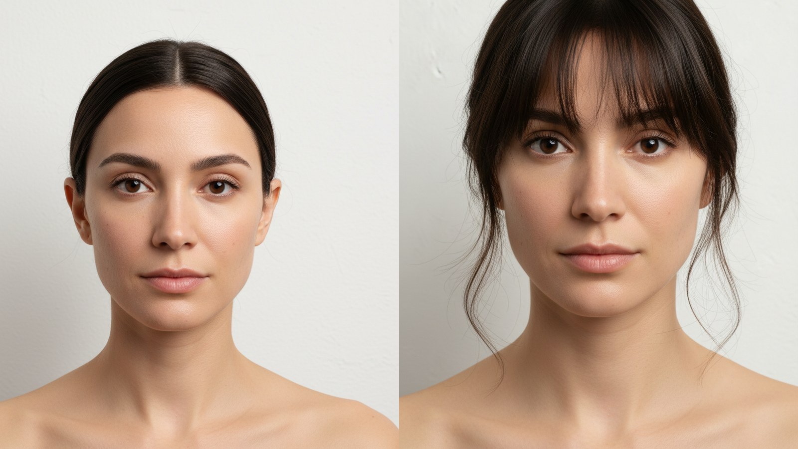 Triangle Face Hairstyles (Balance a Wider Jawline) (Before and After)