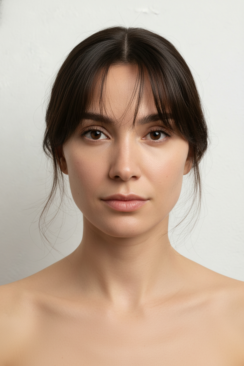 Curtain Bangs - Triangle Face Hairstyles (Balance a Wider Jawline)