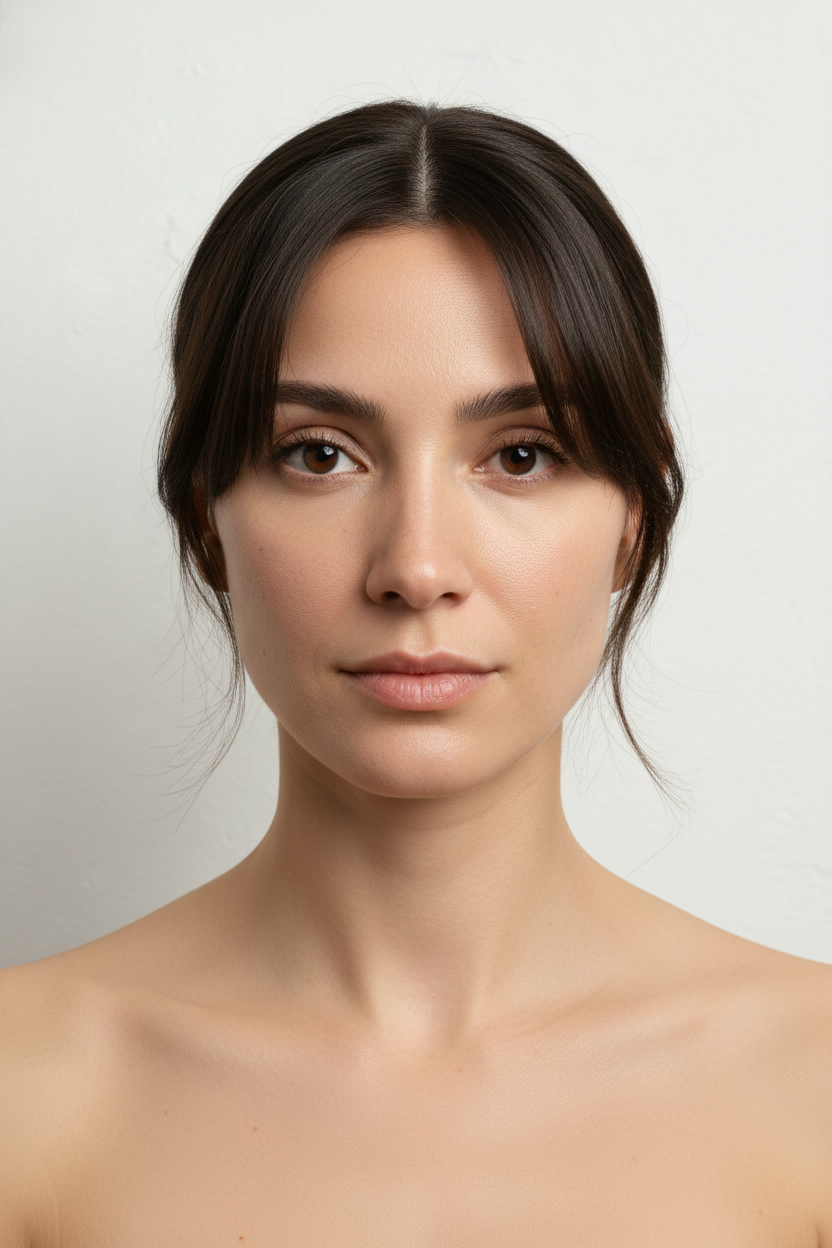 Side-swept Bangs - Triangle Face Hairstyles (Balance a Wider Jawline)
