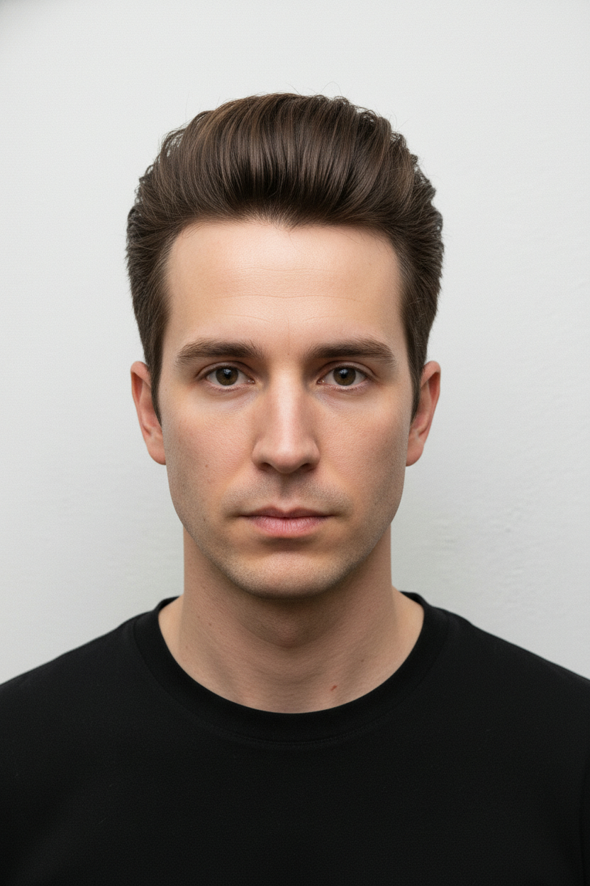 Pompadour - Wavy Hair Hairstyles for Guys (Try On the Best Cuts)