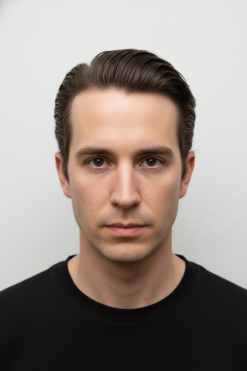 Slick Back - Wavy Hair Hairstyles for Guys (Try On the Best Cuts)