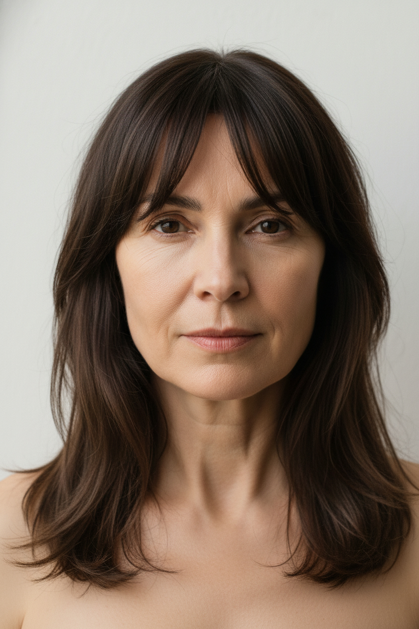 Curtain Bangs - Short Haircuts for Women Over 50 (Modern Bobs, Pixies & Bangs)