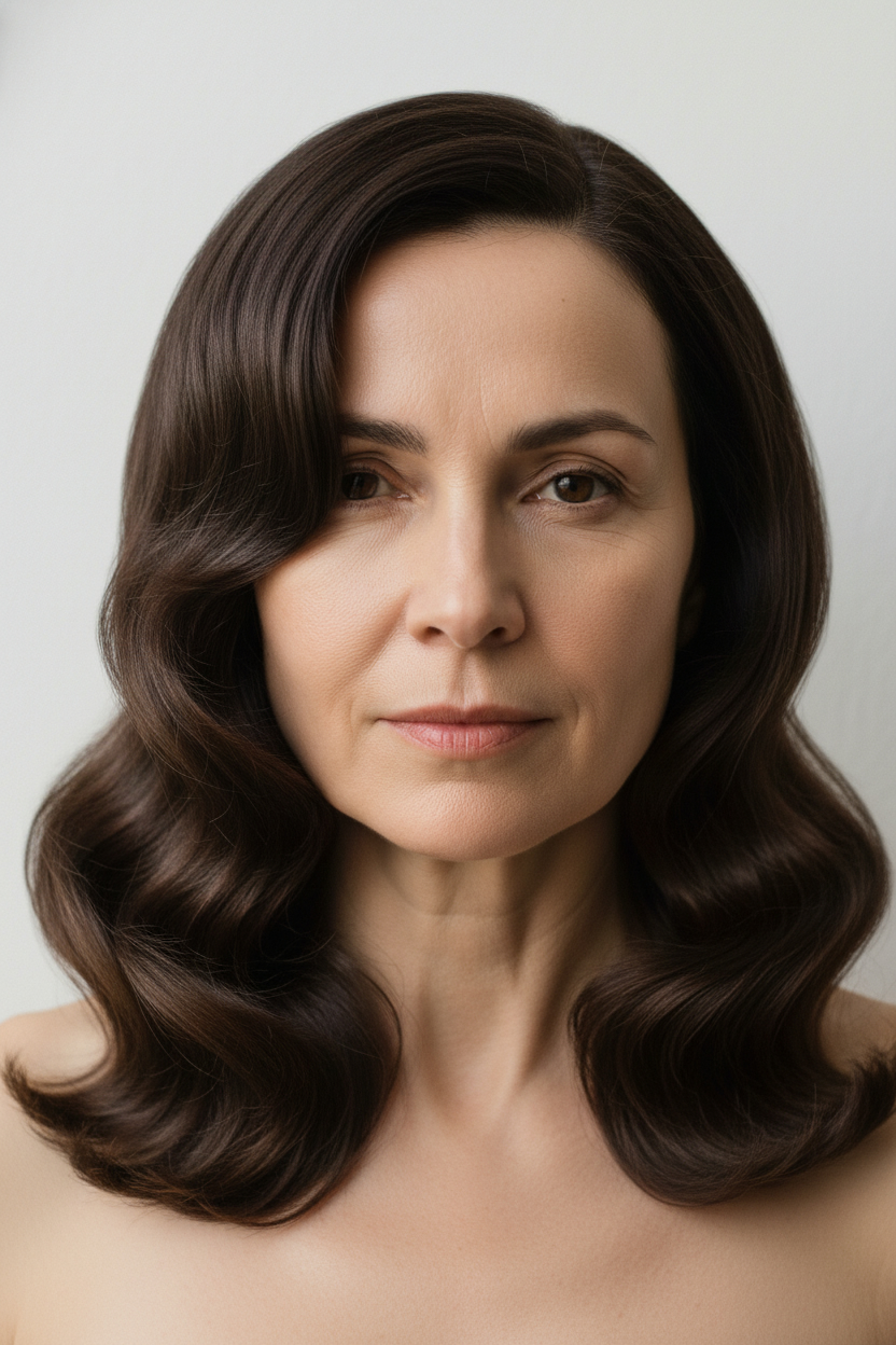 Hollywood Waves - Hairstyles for Women Over 50 (Modern, Easy-to-Wear Ideas)