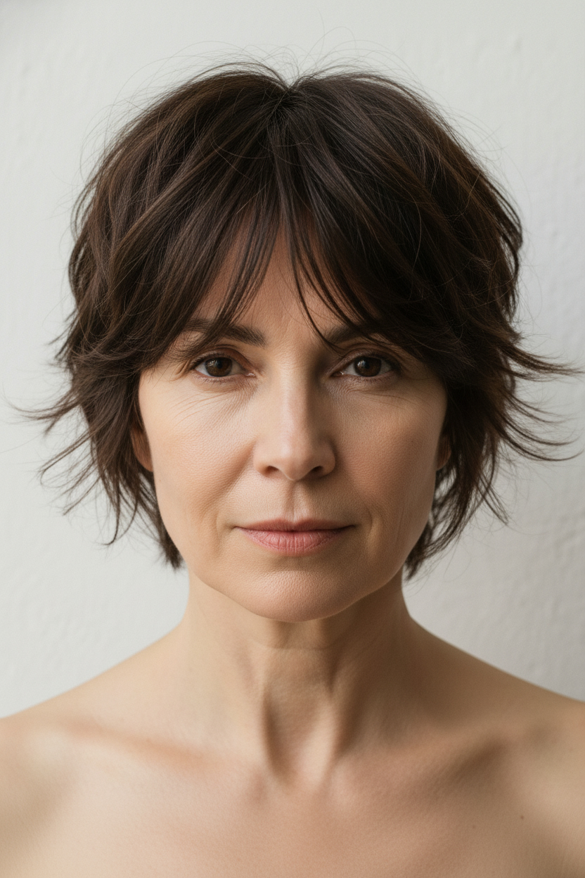 Medium Shag - Short Haircuts for Women Over 50 (Modern Bobs, Pixies & Bangs)