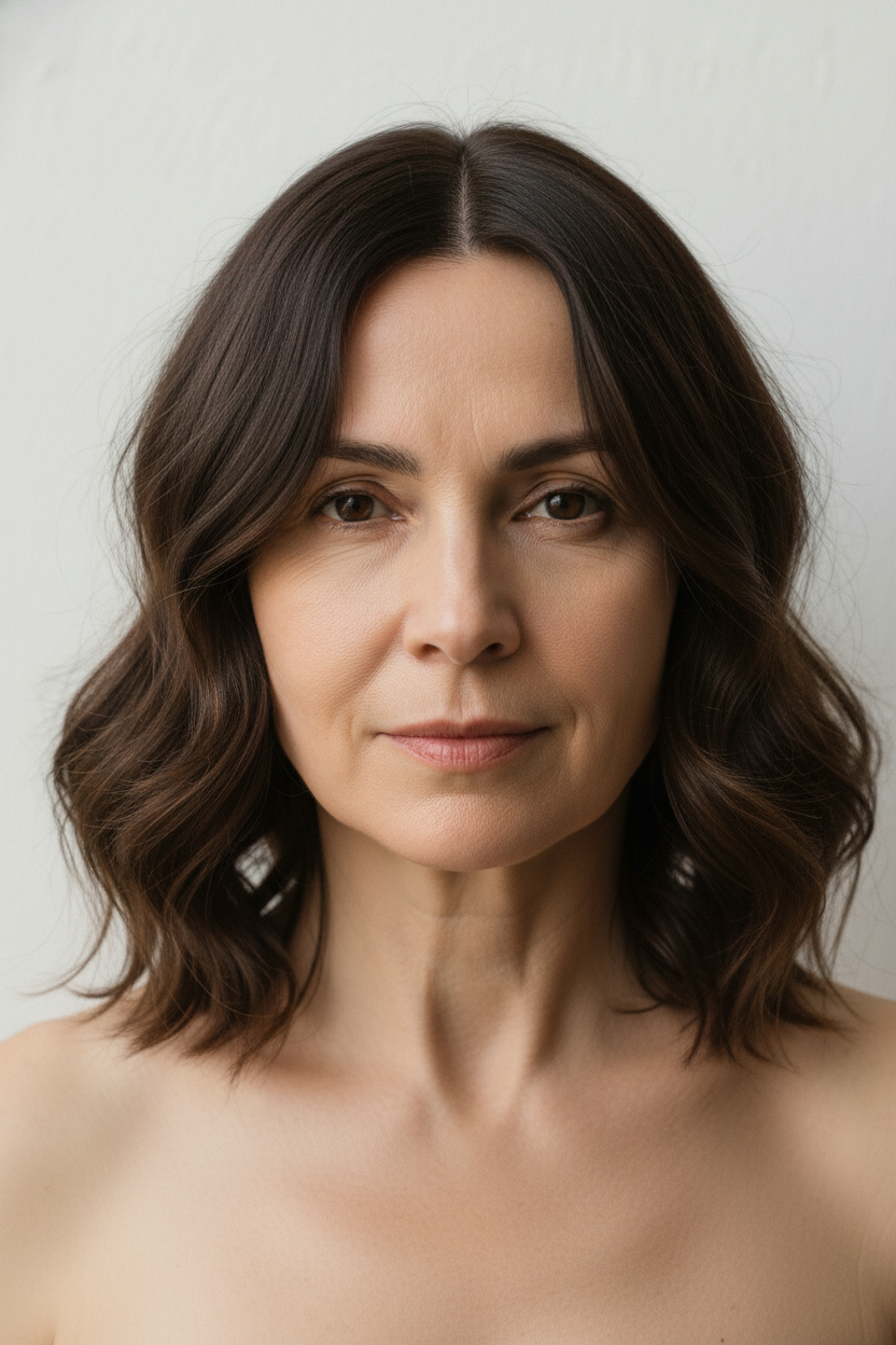 Shoulder-length Waves - Short Haircuts for Women Over 50 (Modern Bobs, Pixies & Bangs)