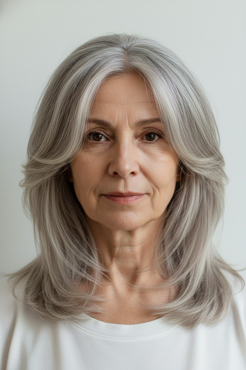 Blowout Layers - Hairstyles for Women Over 60 (Try On Before You Cut)
