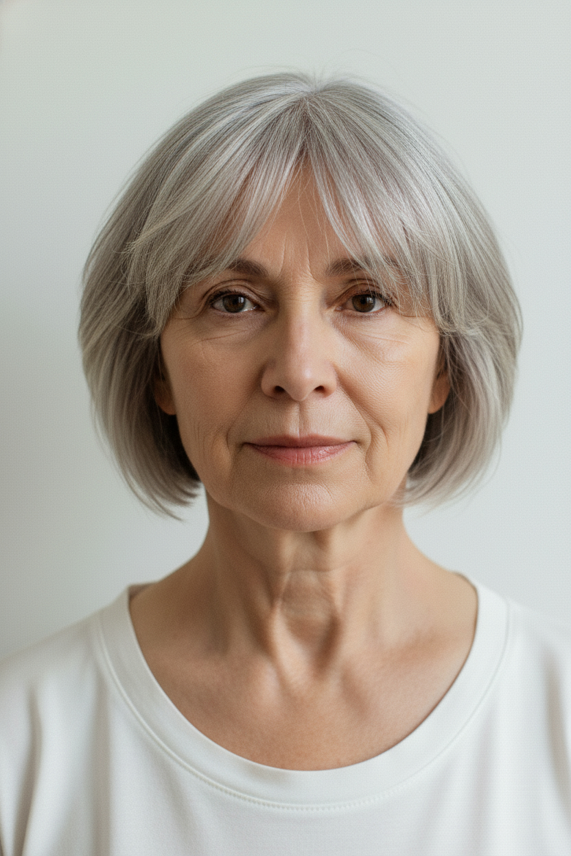 French Bob - Hairstyles for Women Over 60 (Try On Before You Cut)