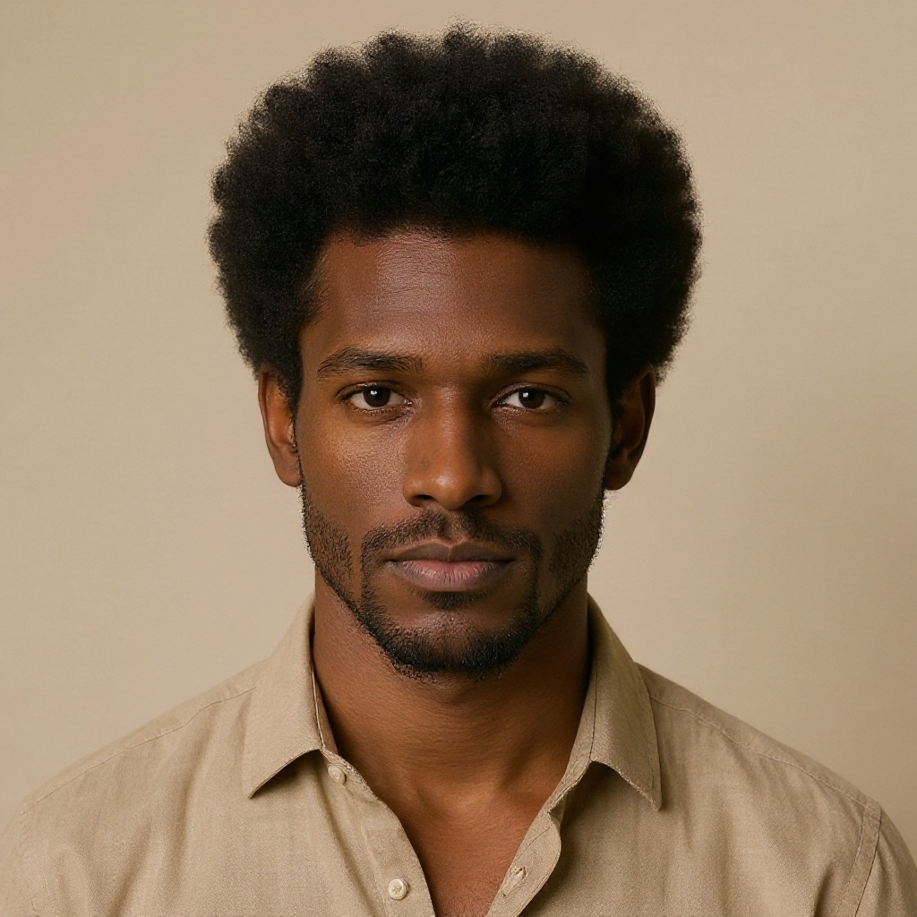 Afro hairstyle example (AI generated)
