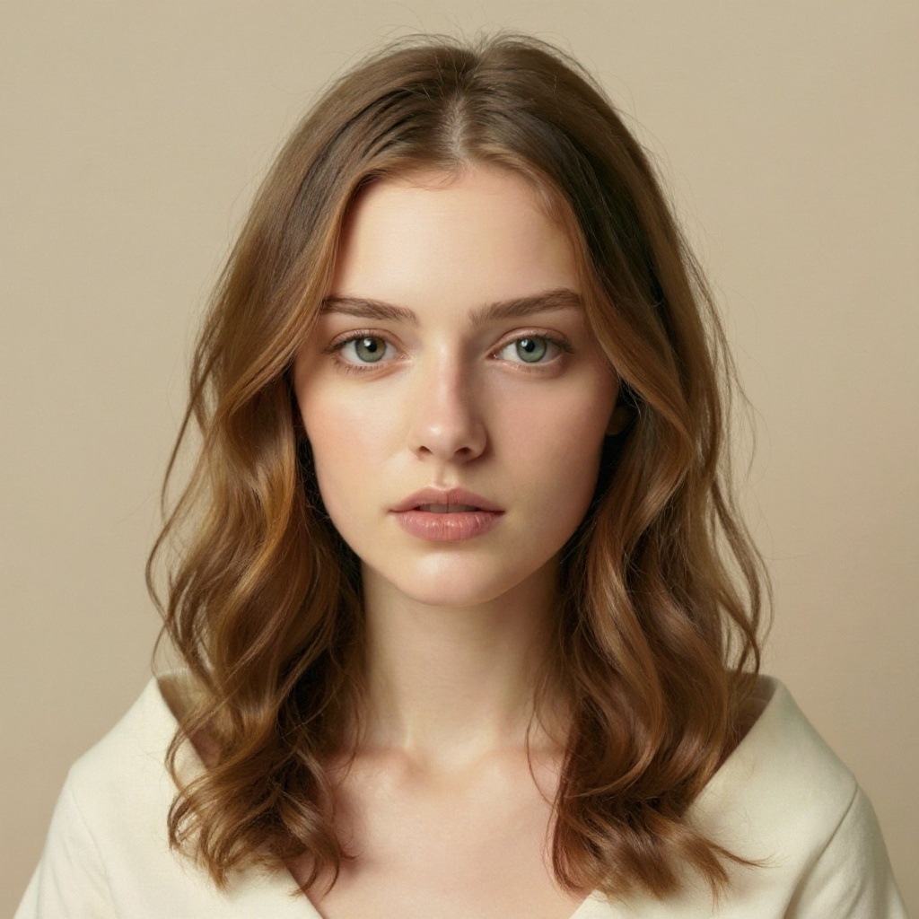 Beach Waves hairstyle example (AI generated)