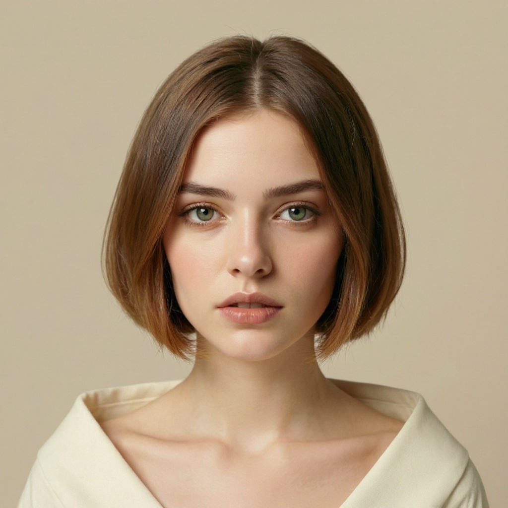 Blunt Bob hairstyle example (AI generated)