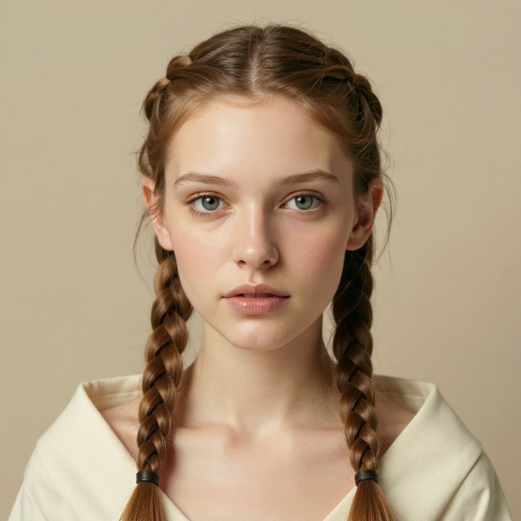 Boxer Braids hairstyle example (AI generated)