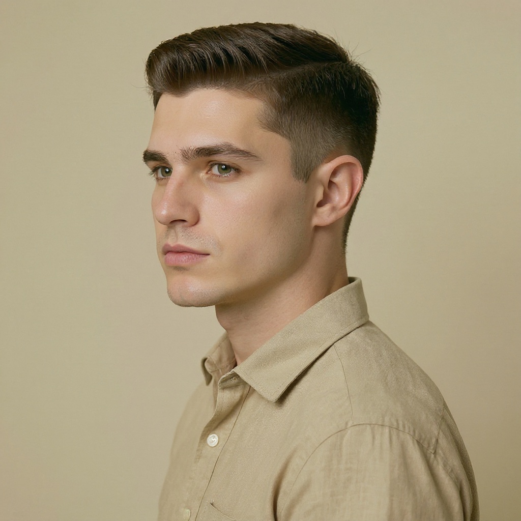 Buzz Fade hairstyle example (AI generated)