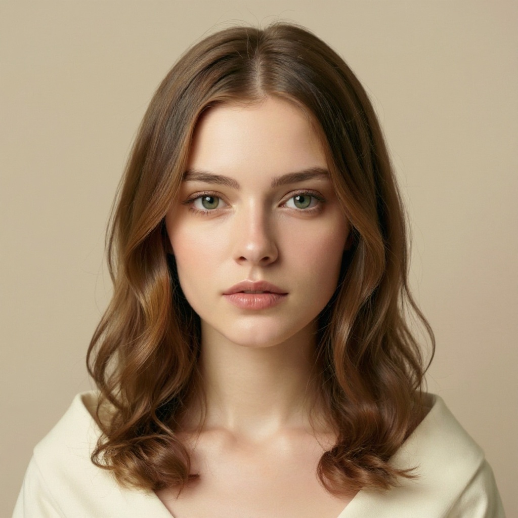 Inward Curl (Collarbone) hairstyle example (AI generated)