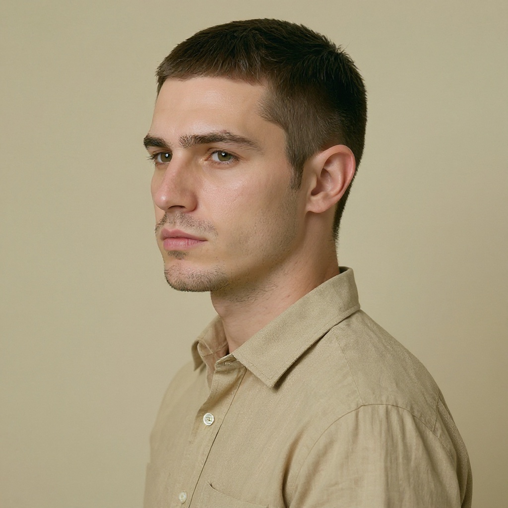 Crop Top hairstyle example (AI generated)