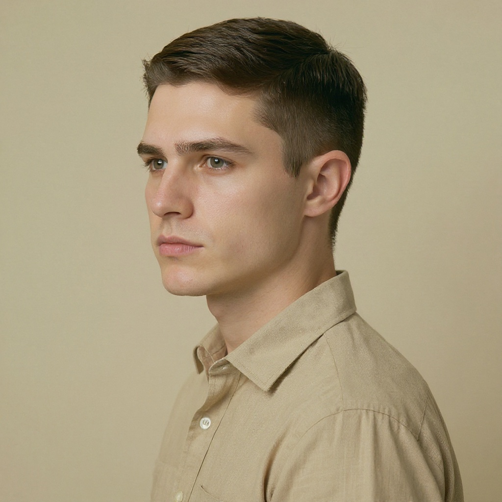 Flat Top hairstyle example (AI generated)