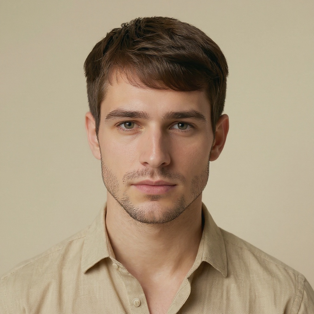 French Crop hairstyle example (AI generated)