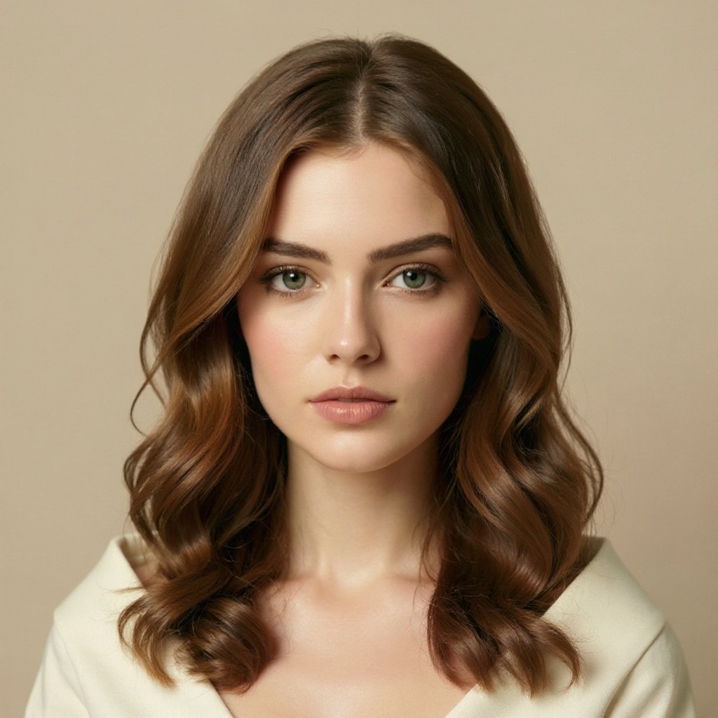 Hollywood Waves hairstyle example (AI generated)