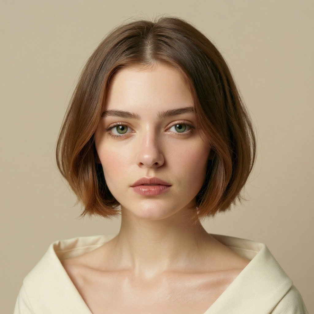 Inverted Bob hairstyle example (AI generated)