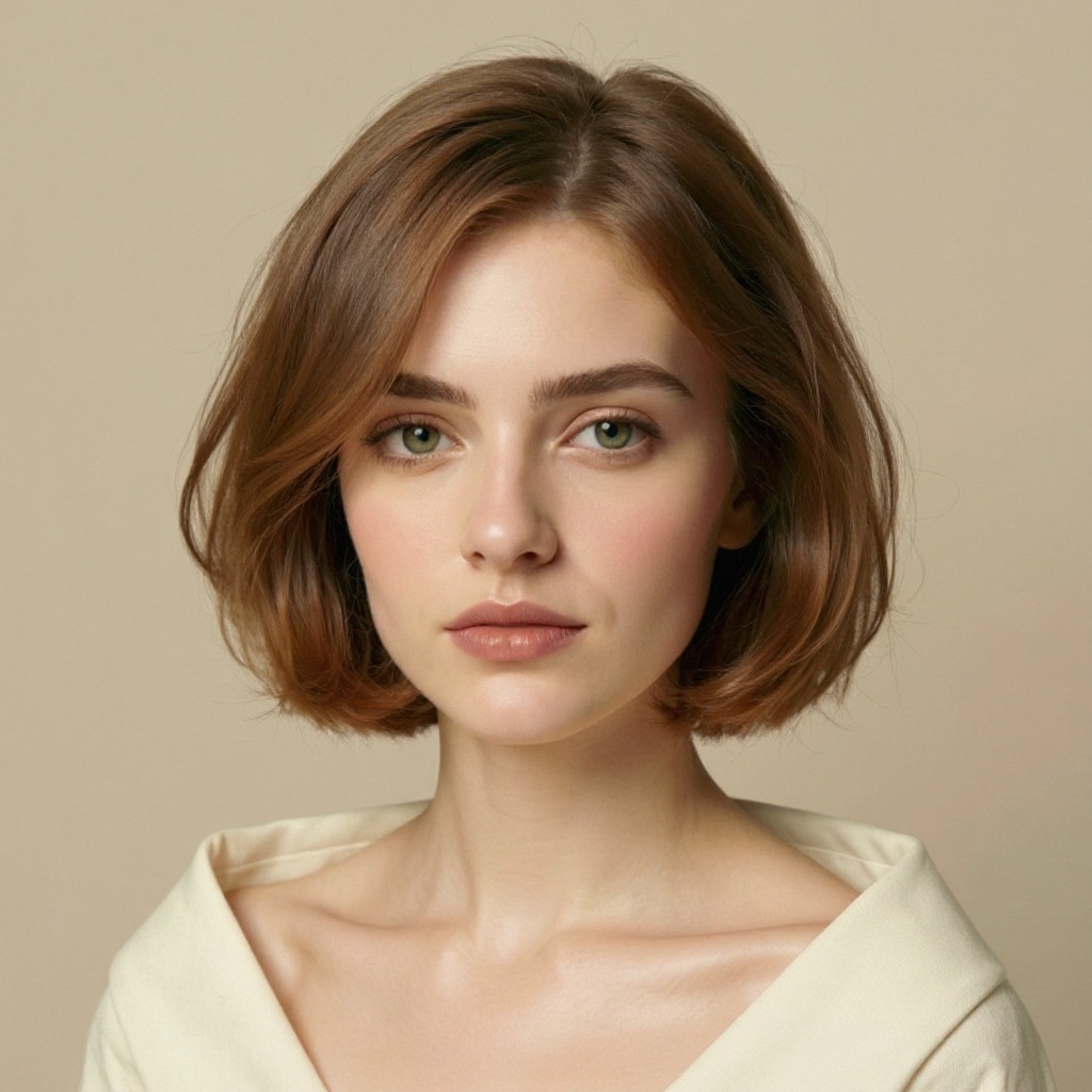 Italian Bob hairstyle example (AI generated)