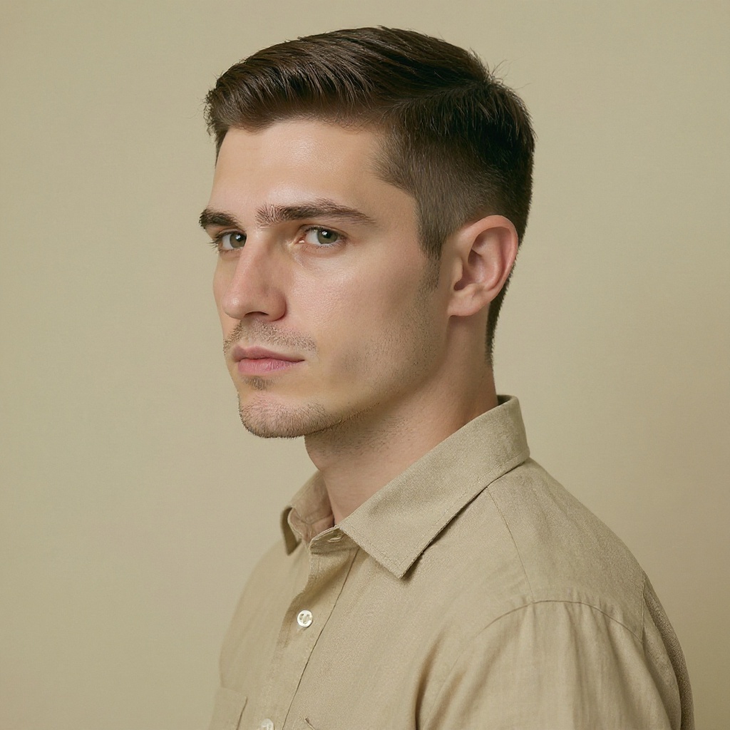 Low Fade hairstyle example (AI generated)