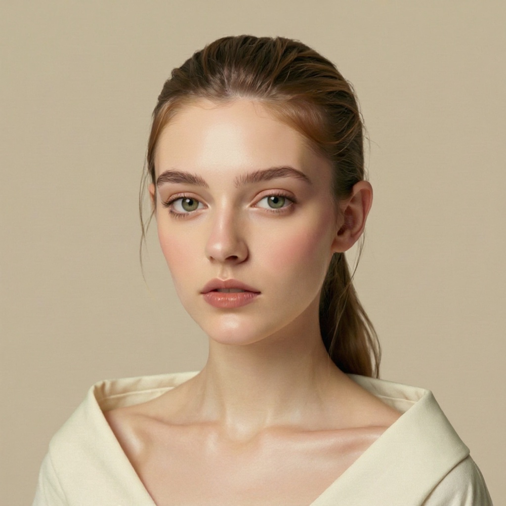 Low Ponytail hairstyle example (AI generated)