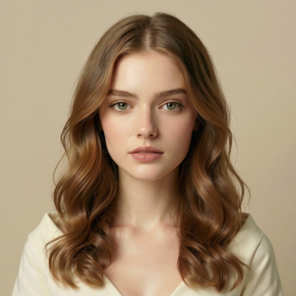Mermaid Waves hairstyle example (AI generated)